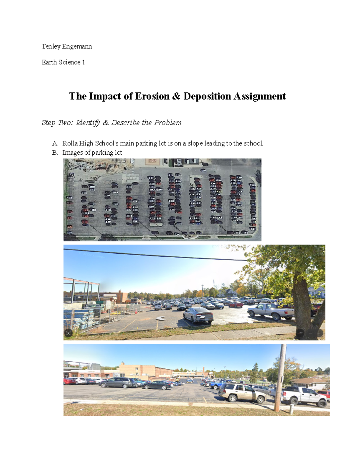 The Impact of Erosion & Deposition Assignment - Tenley Engemann Earth ...
