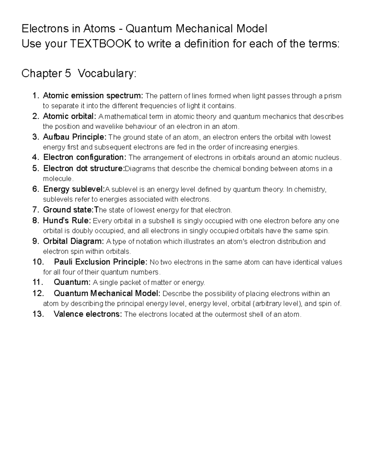 copy-of-vocabulary-electrons-in-atoms-quantum-mechanical-model