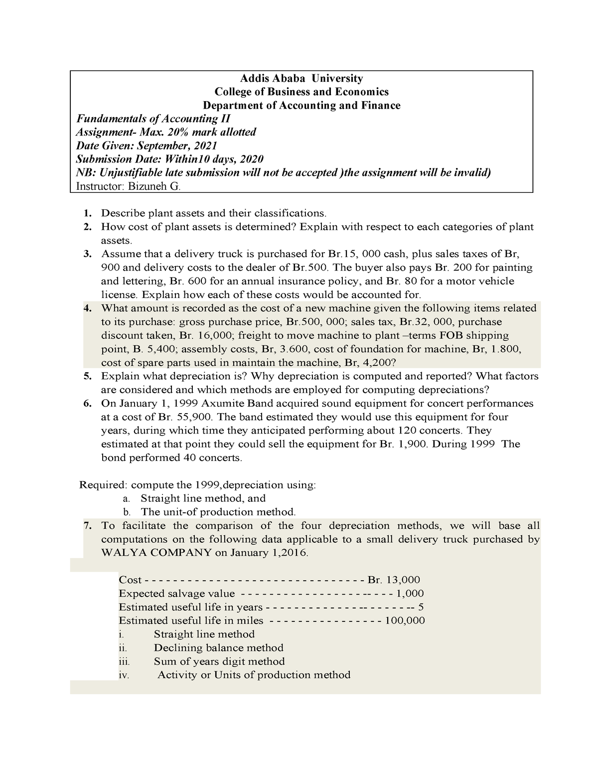 addis ababa university accounting research paper pdf