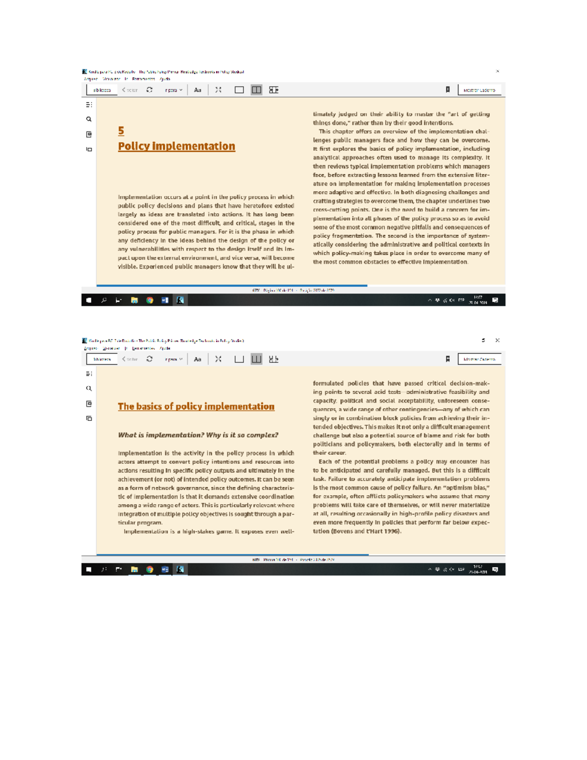 8 WU Ramesh Howlett Fritzen The PP Primer Cap 5 Policy Implementation ...