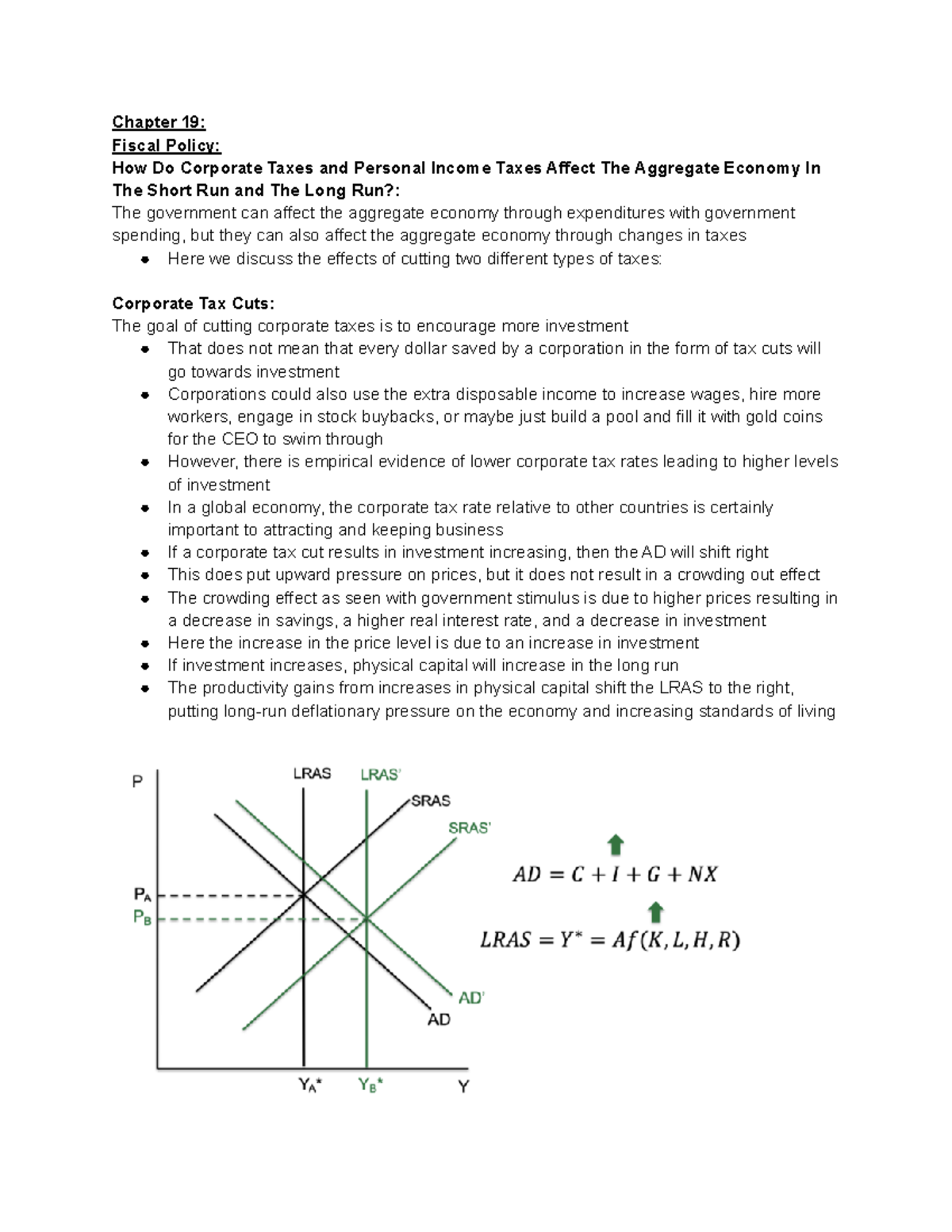 Macroeconomics Chapter 19 Fiscal Policy Part III - Chapter 19: Fiscal ...