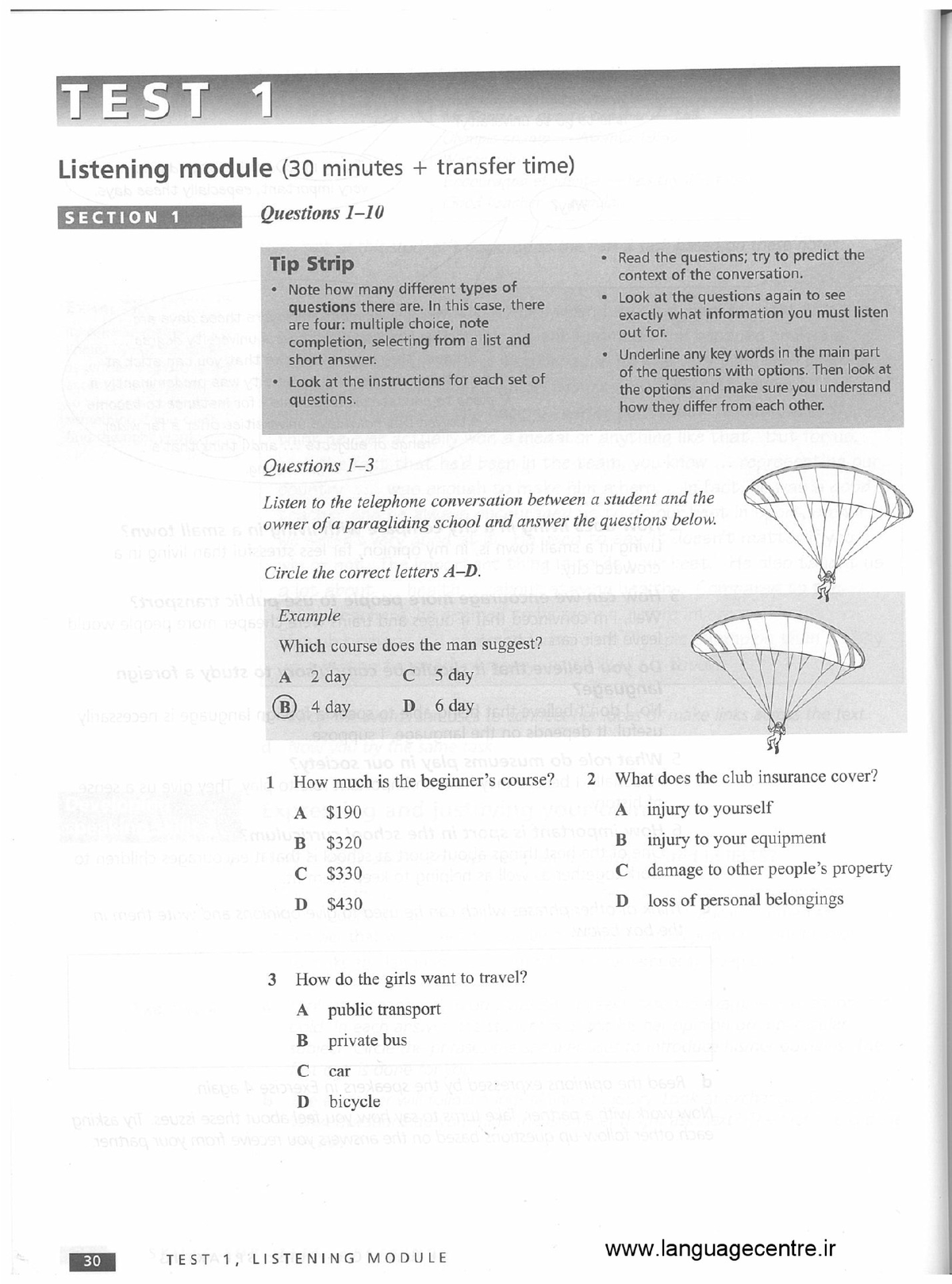 Ielts Practice Test Plus 1 32 37 - English For Specific Purposes - Studocu