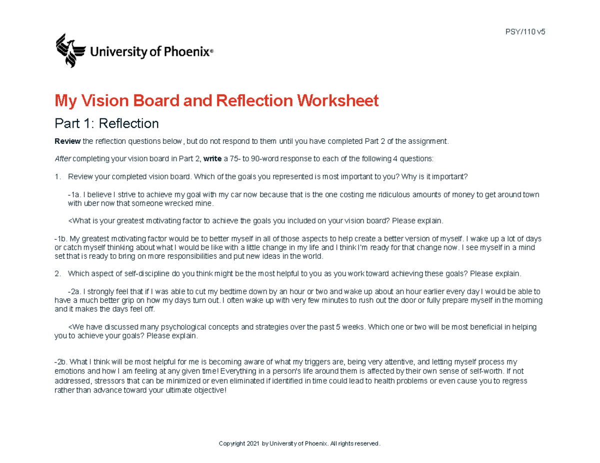Final+Assignment+Psych-110 - PSY/110 v My Vision Board and Reflection ...