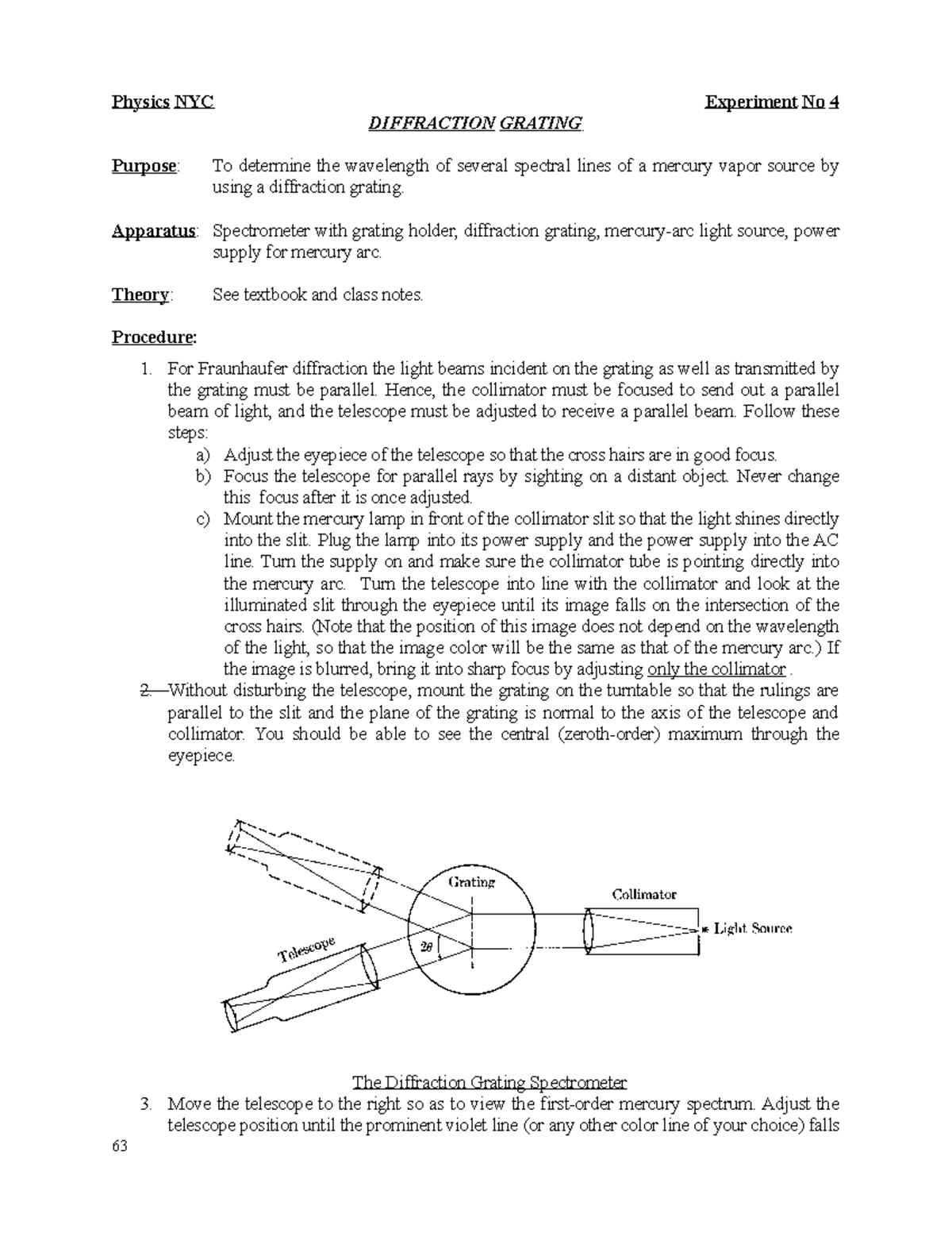 25-Experiment No 4 - Lab experim - Physics NYC Experiment No 4 ...