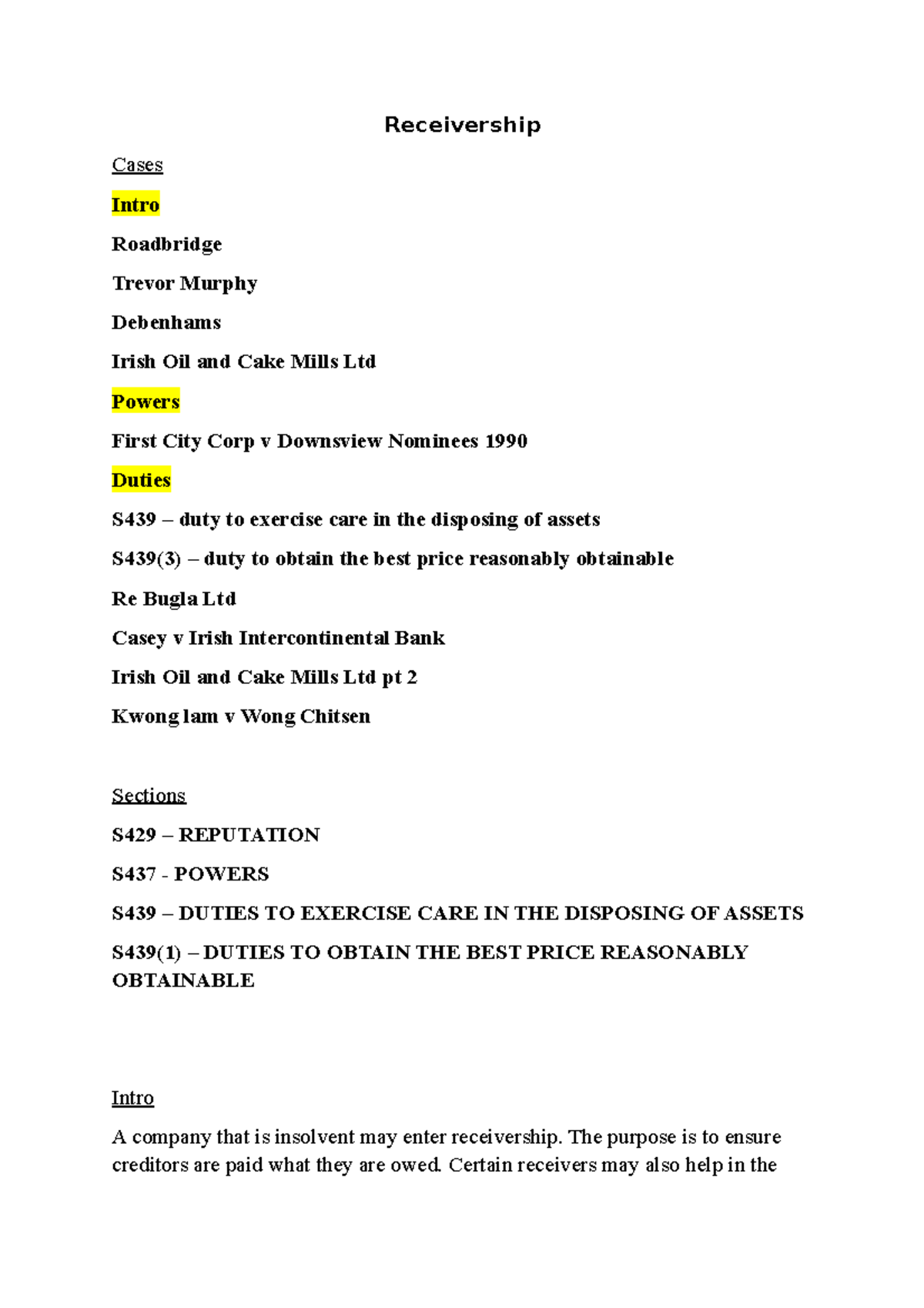 Receivership whfeevnjwbvwn Receivership Cases Intro Roadbridge