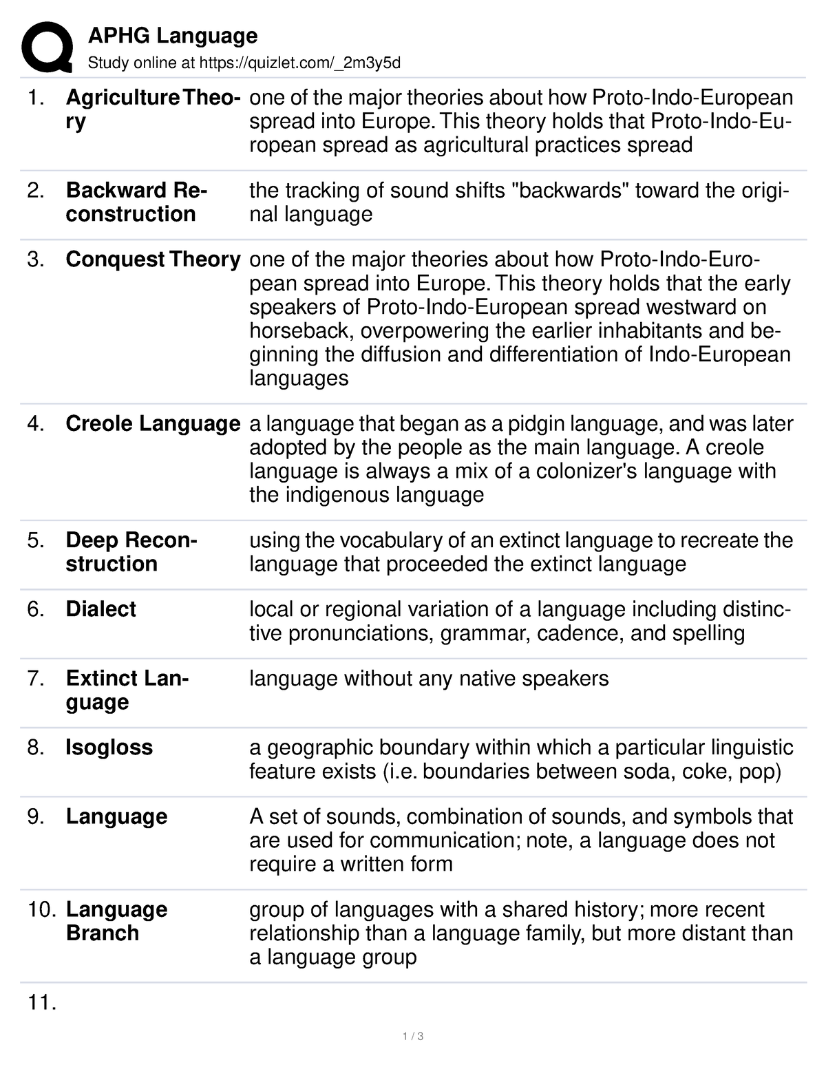 APHG Language - Practice Materials - APHG Language Study Online At ...