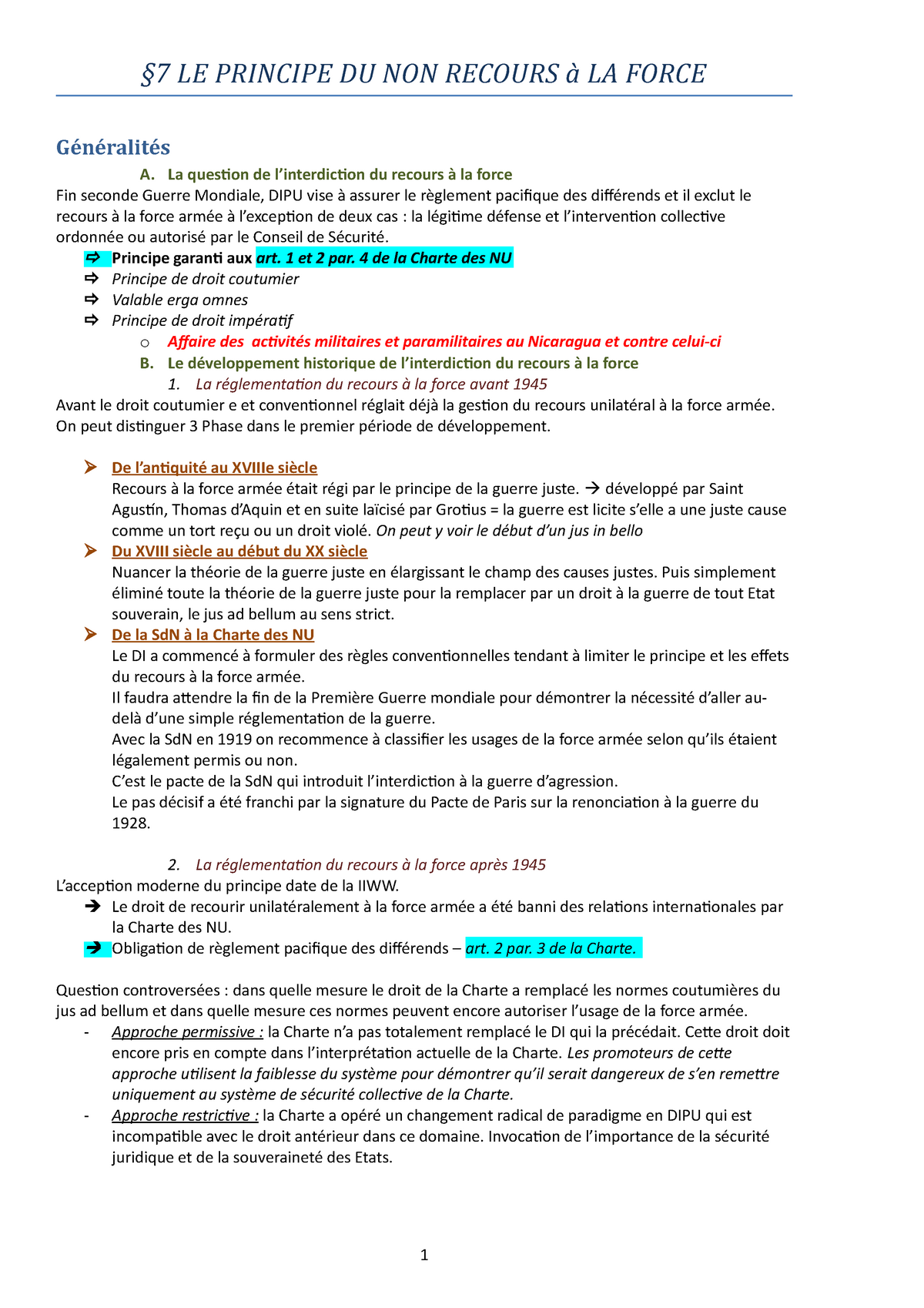 dissertation non recours