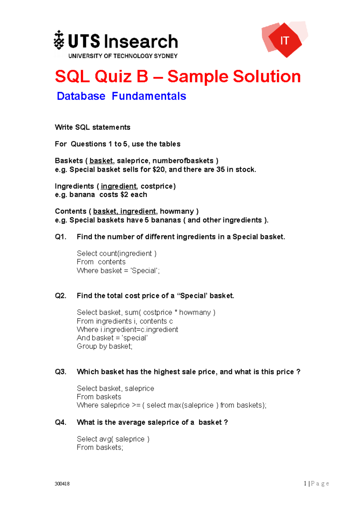 SQL+Quiz+Sample+and+Solution+-+B - SQL Quiz B – Sample Solution ...