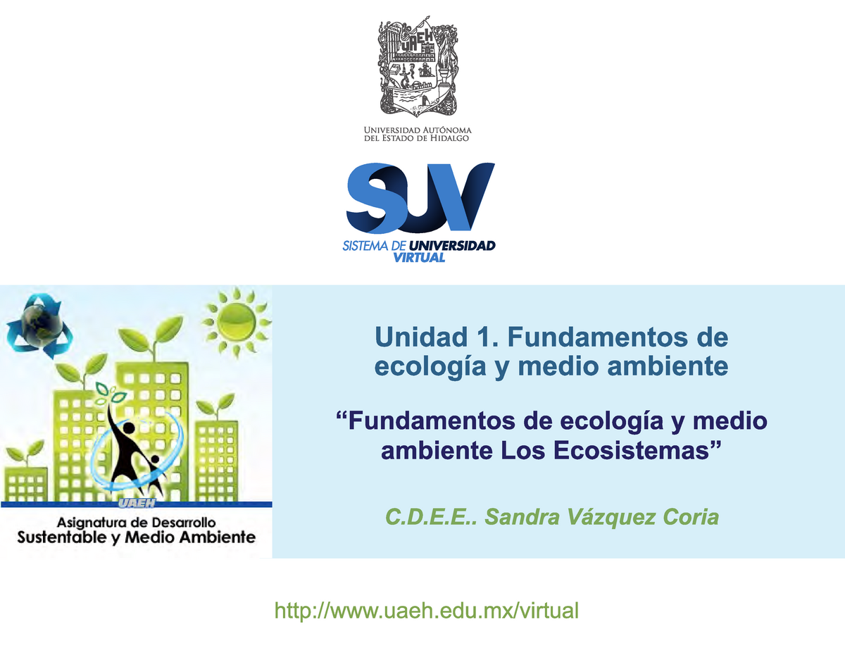 Fundamentos De Ecología Y Medio Ambiente - ECOLOGÍA N Del Griego "oikos ...