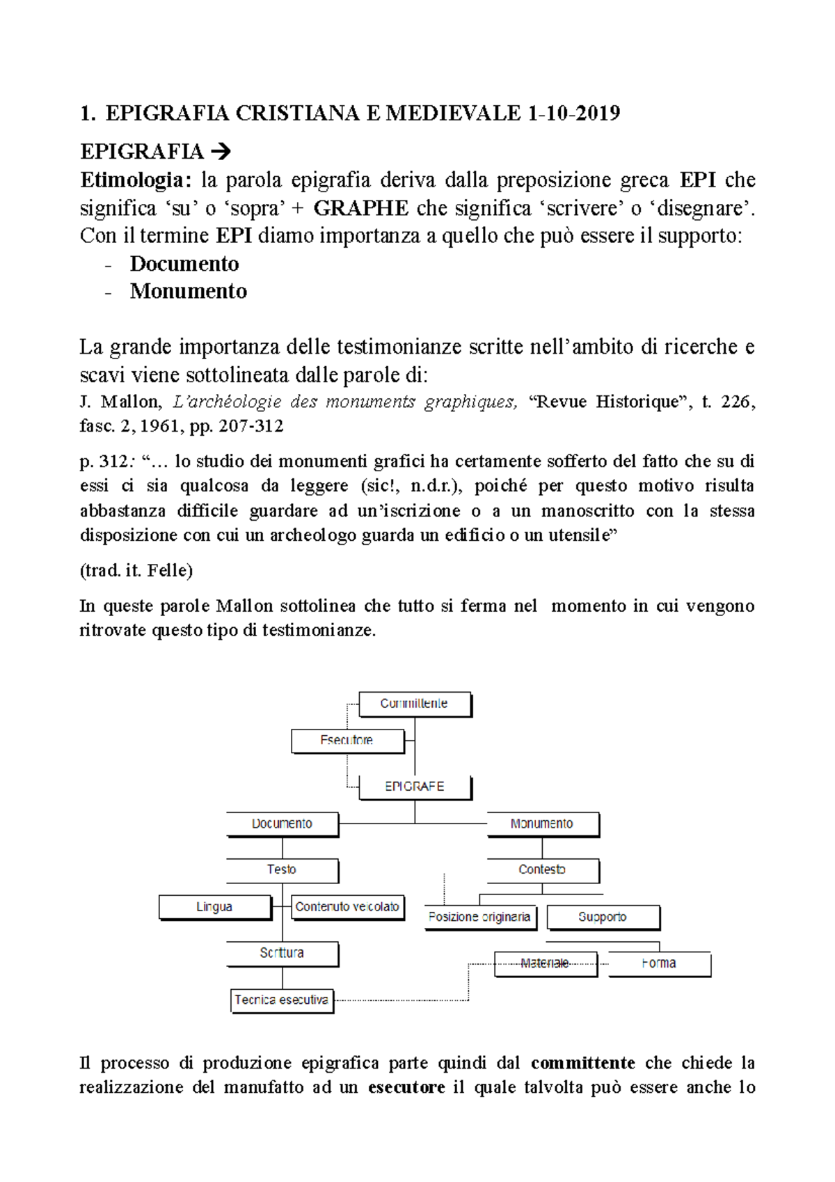 1 lezione epigrafia cristiana e medievale 1. EPIGRAFIA CRISTIANA E