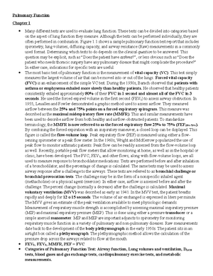 PFT test 2 part 1 - These are my notes from the chapters that are ...