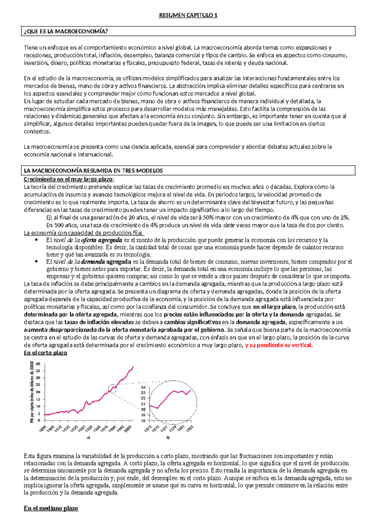 Resumen Libro Resumen Capitulo 1 ¿que Es La MacroeconomÍa Tiene Un Enfoque En El 