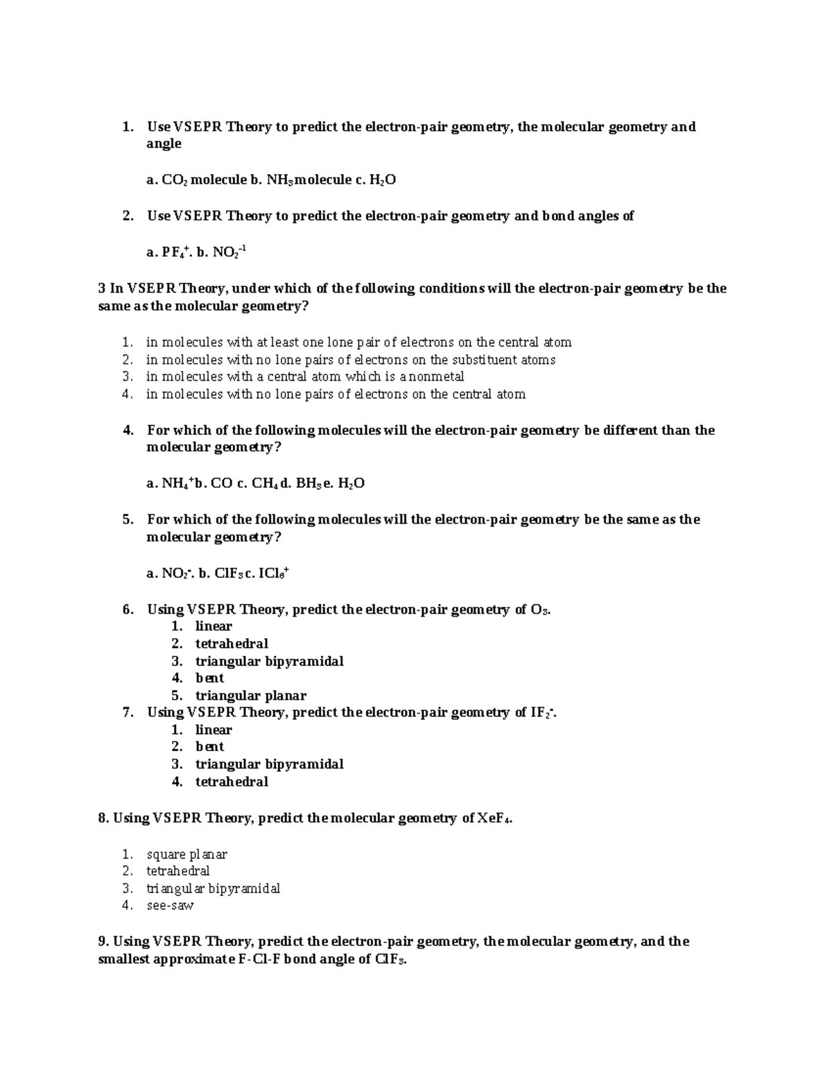 C2H4: Predicting Its Geometry Using VSEPR Theory