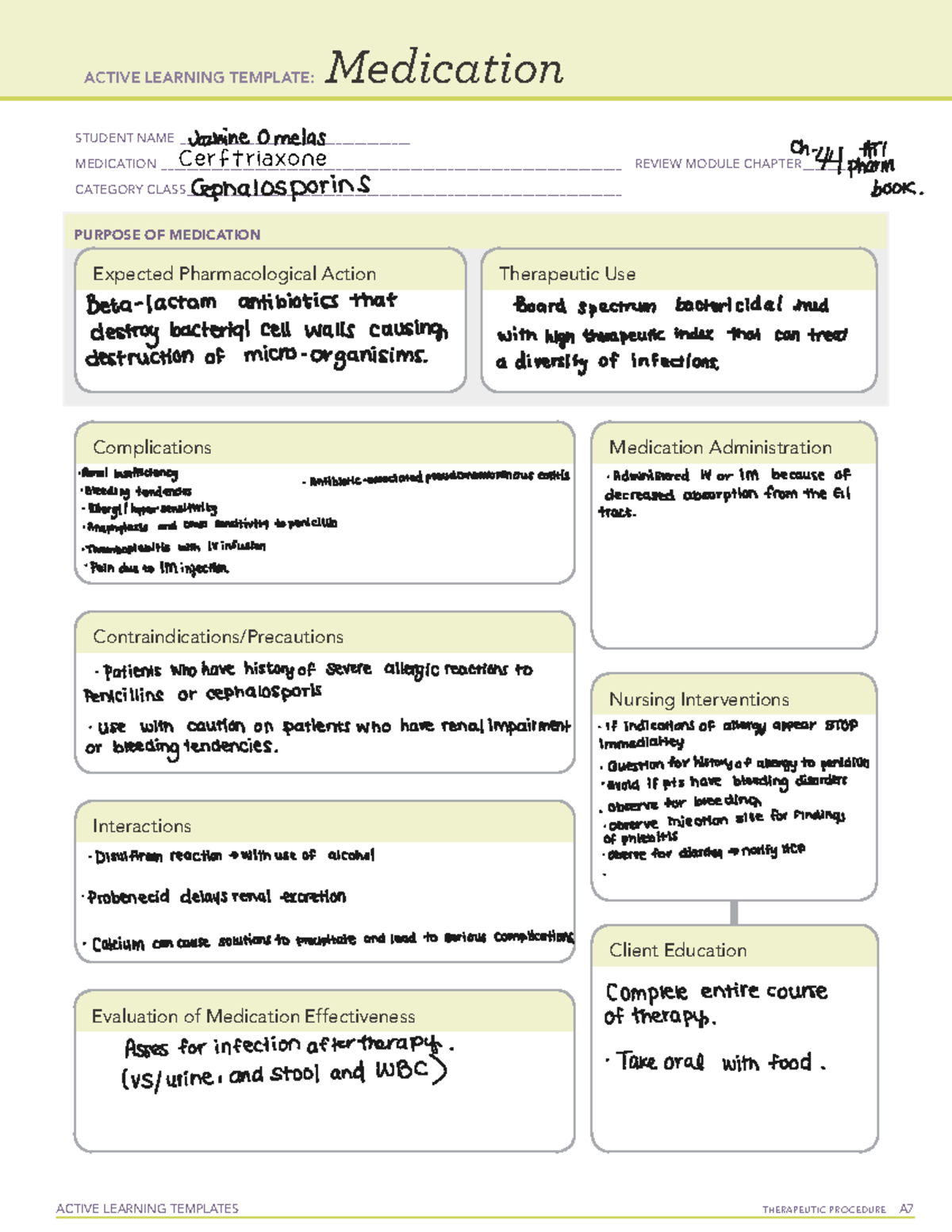 Active Learning Template medication - ACTIVE LEARNING TEMPLATES ...