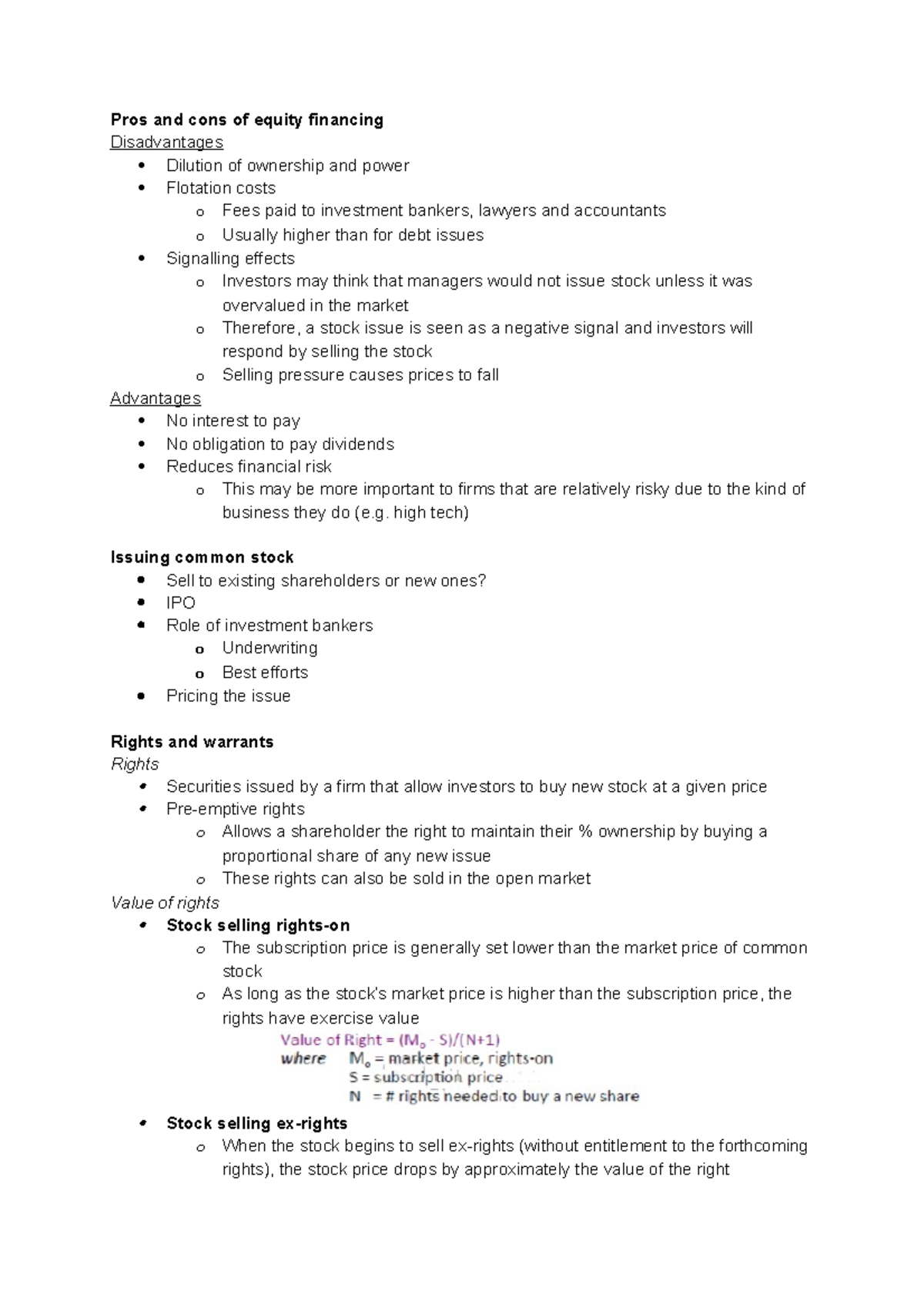 Pros and cons of equity financing - Pros and cons of equity financing ...