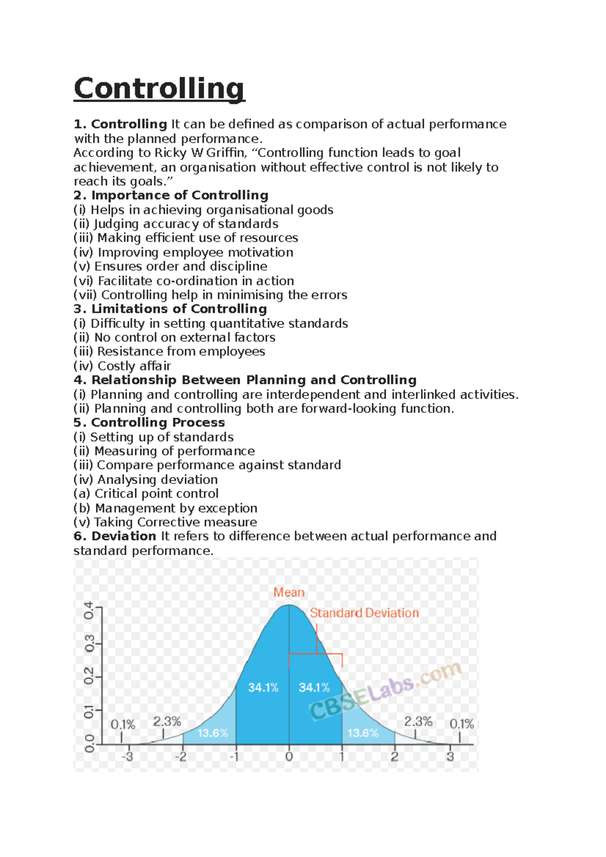 Controlling - Controlling Controlling It can be defined as comparison ...