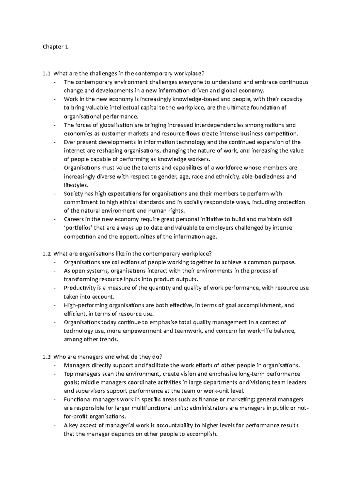 Chapter 1 - Summary Management: Second Asia Pacific - Chapter 1 1 What ...