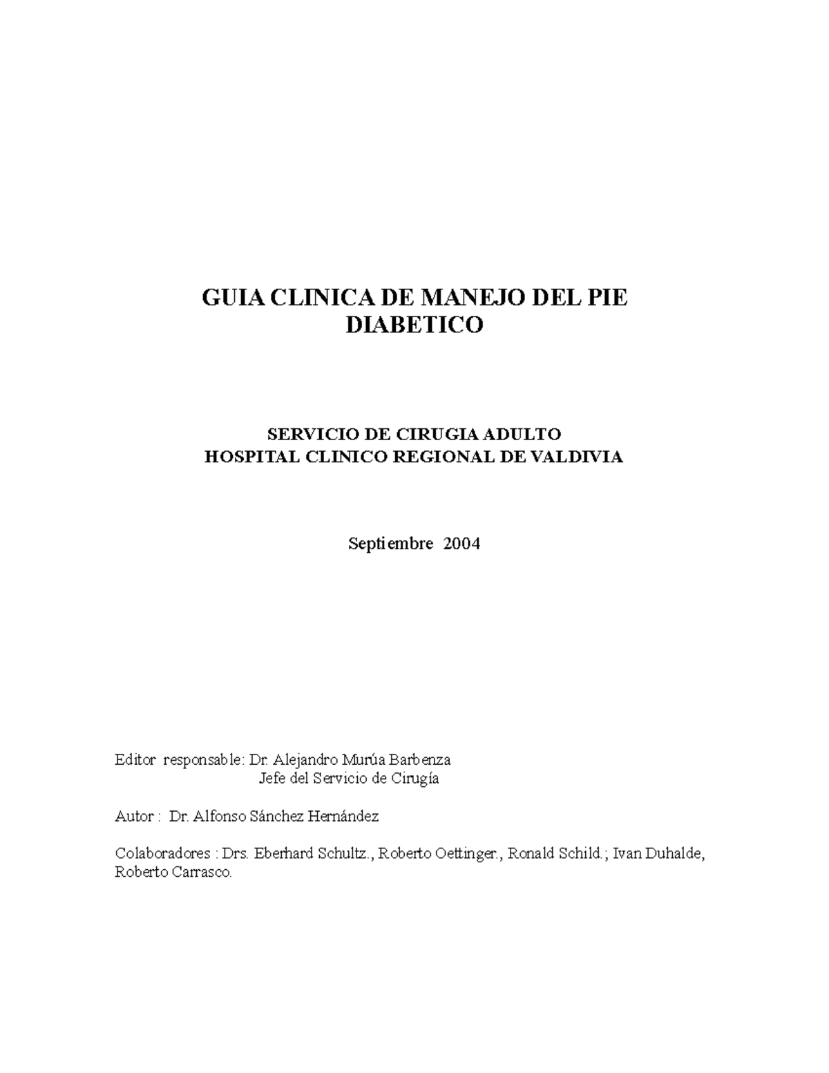 Guia clinica manejo pie diabetico asanchez GUIA CLINICA DE MANEJO DEL