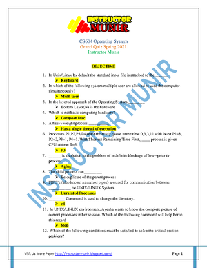 CS602-Final Term-MCQs With Referencesby Moaaz - CS602- Computer ...