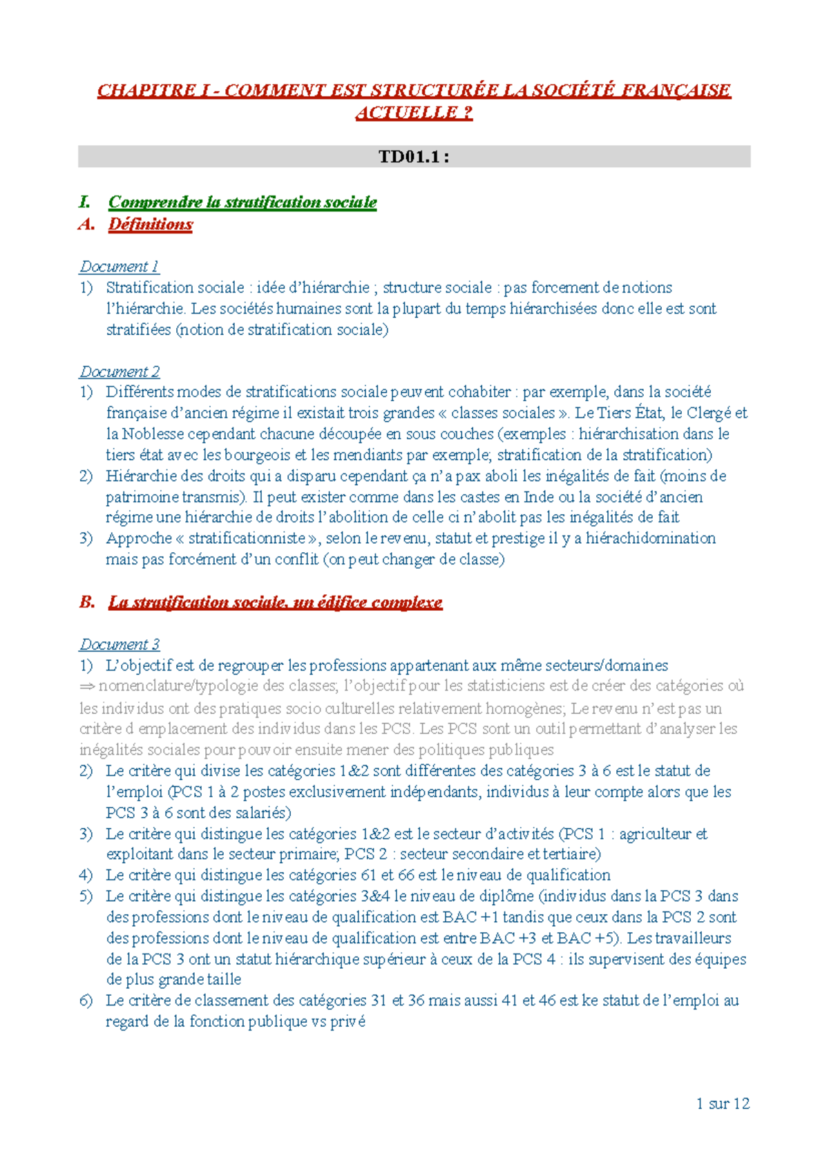 Comment Est Structurée La Société Française Actuelle Dissertation Corrigé Chapitre 2 - Comment est structurée la société française actuelle