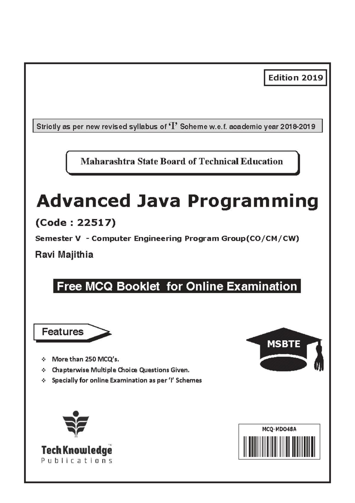 Advanced Java MCQ Min - MCQ - Strictly As Per New Revised Maharashtr ...