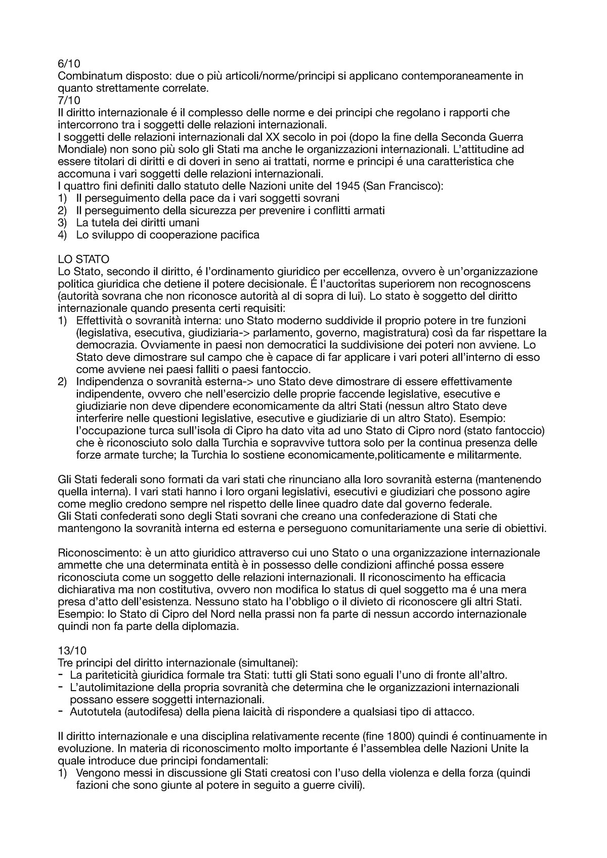 Regimi Internazionali- Corso Del Prof Galantini - 6/ Combinatum ...