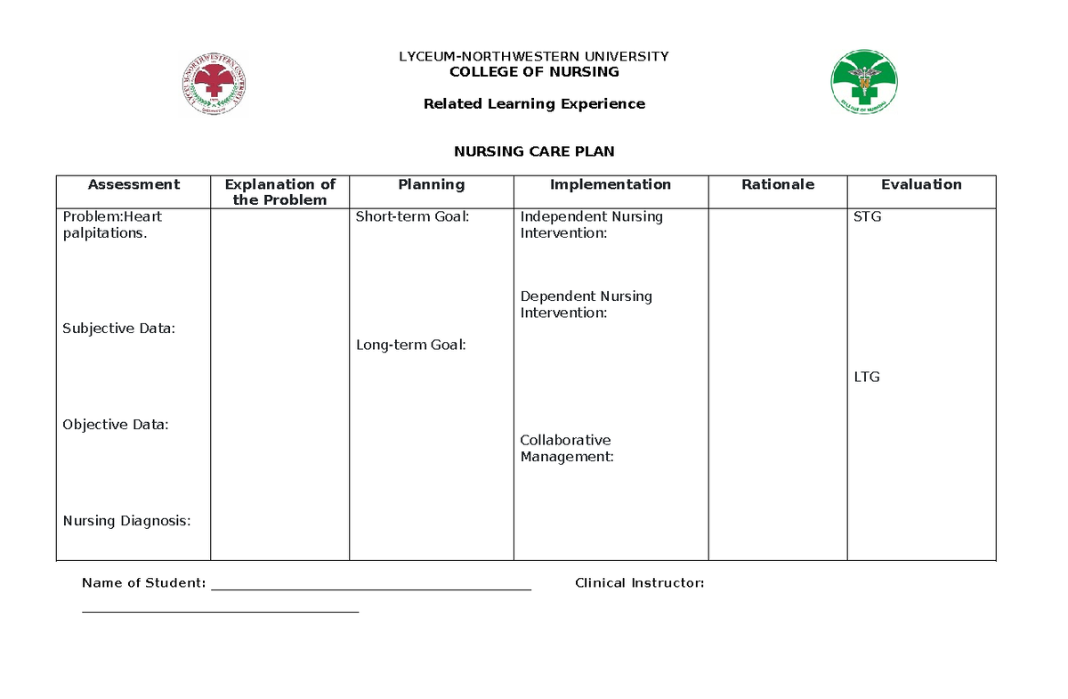 RLE REQS Format NCP Drug Study Case analysis Case Study - LYCEUM ...