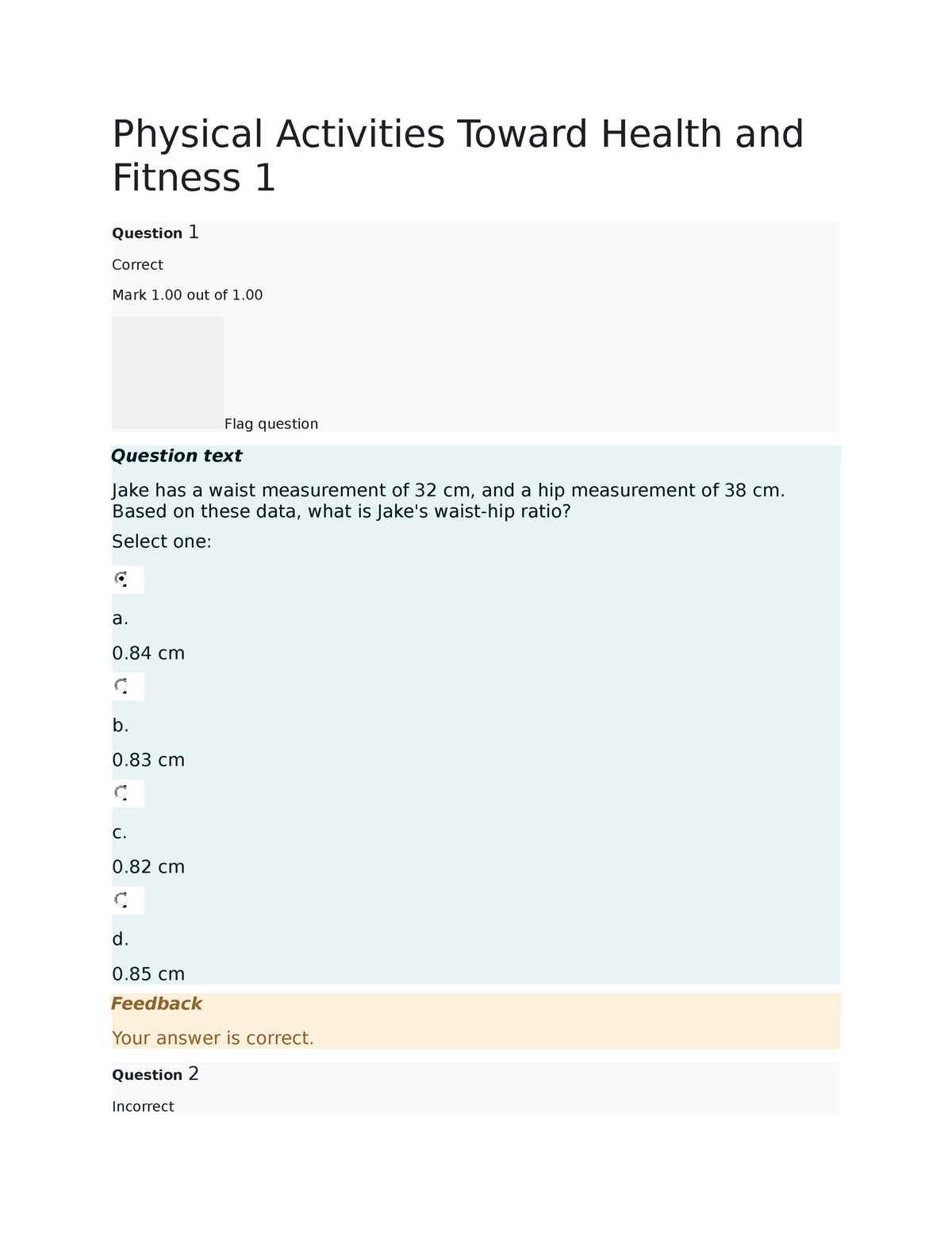 Physical Activities Toward Health And Fitness 1 Midterm - Studocu