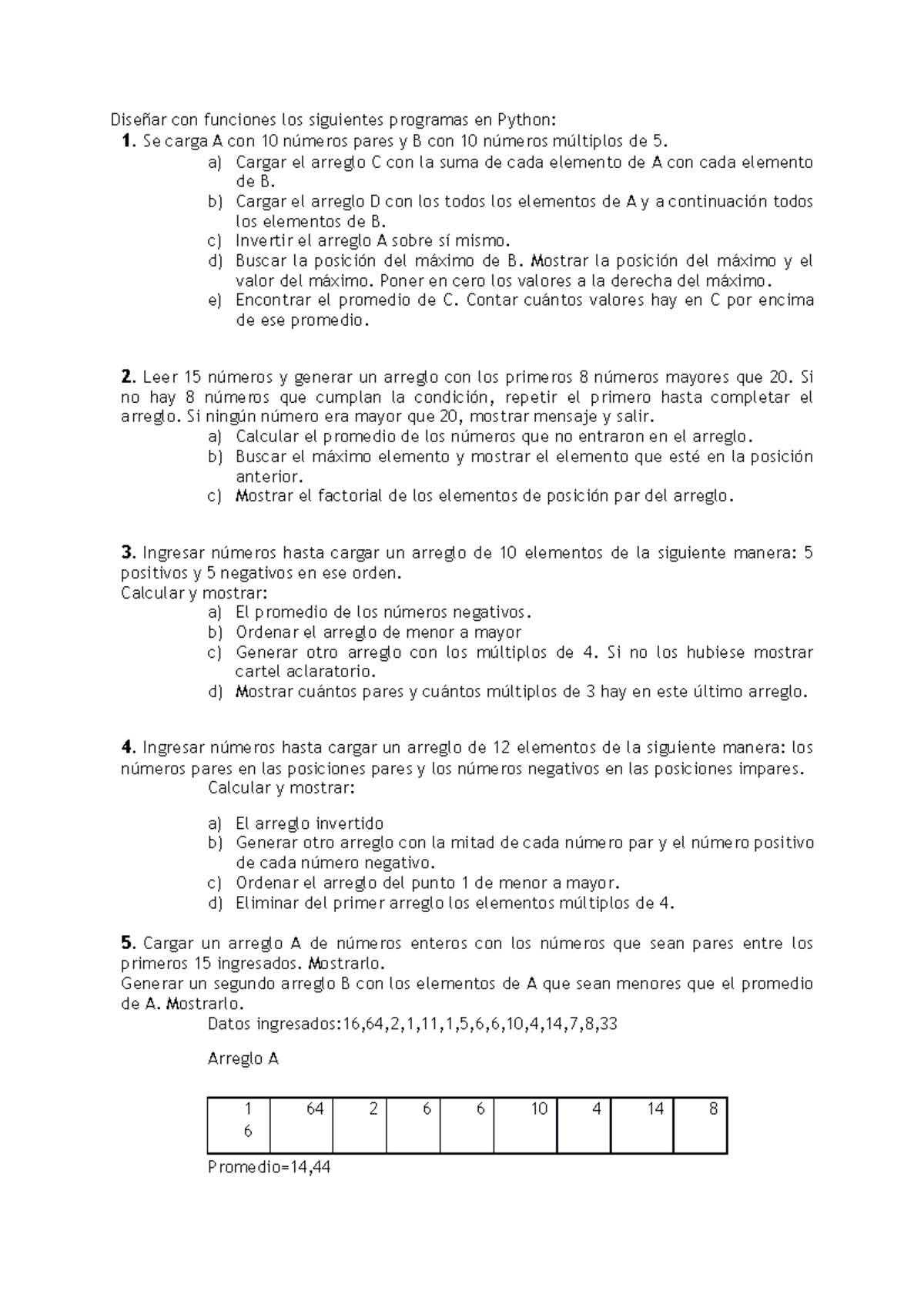 Practico VIII - Ejercicios y practicas de python - Diseñar con ...