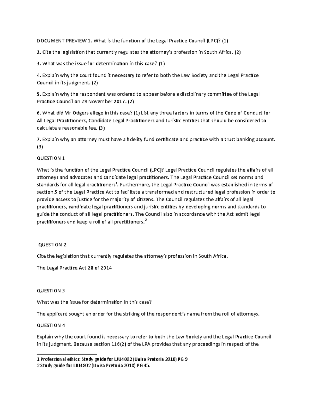 Lju4802 Assignment One Semester One Document Preview 1 What Is The Function Of The Legal Lju4802 Assignment One Semester One Document Preview 1 What Is The Function Of The Legal