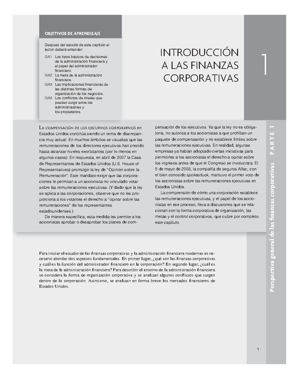 Introducción a las Finanzas Corporativas y obtención del capital - 1 ...