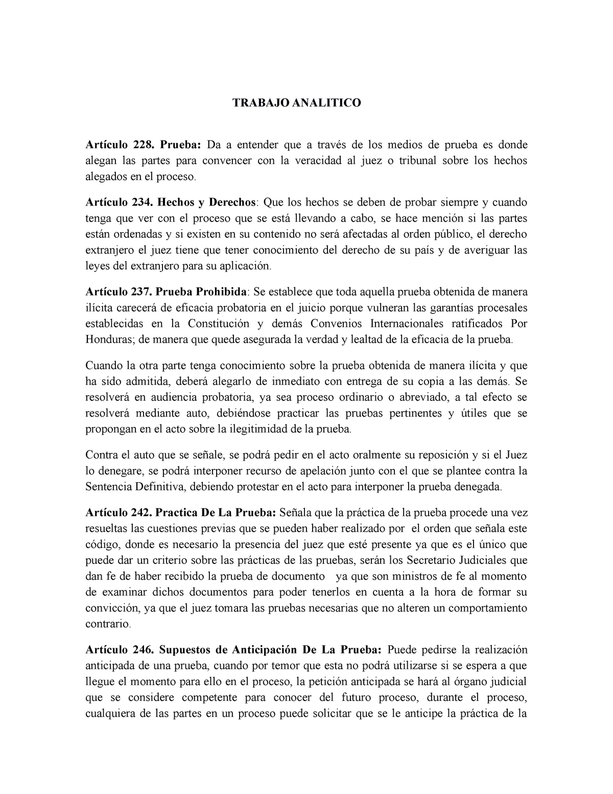 Trabajo Analitico - obligaciones y contratos - TRABAJO ANALITICO ...