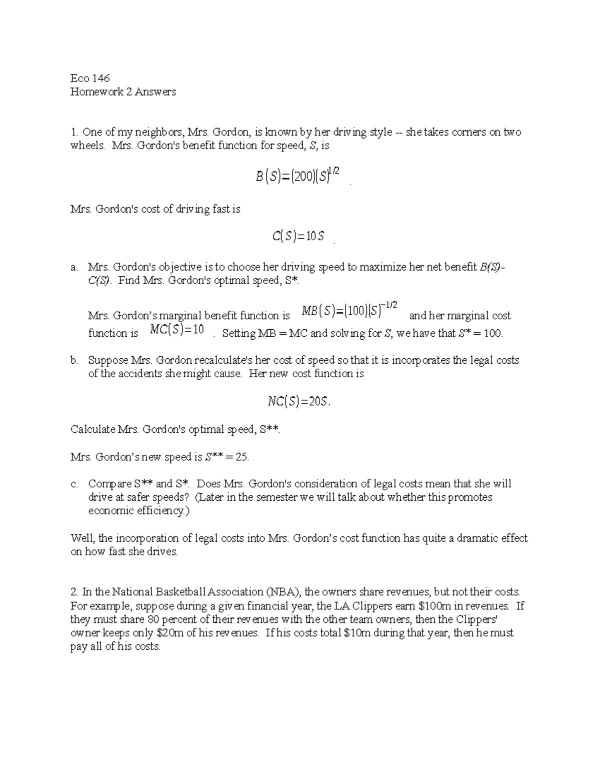 eco 218 home assignment answers