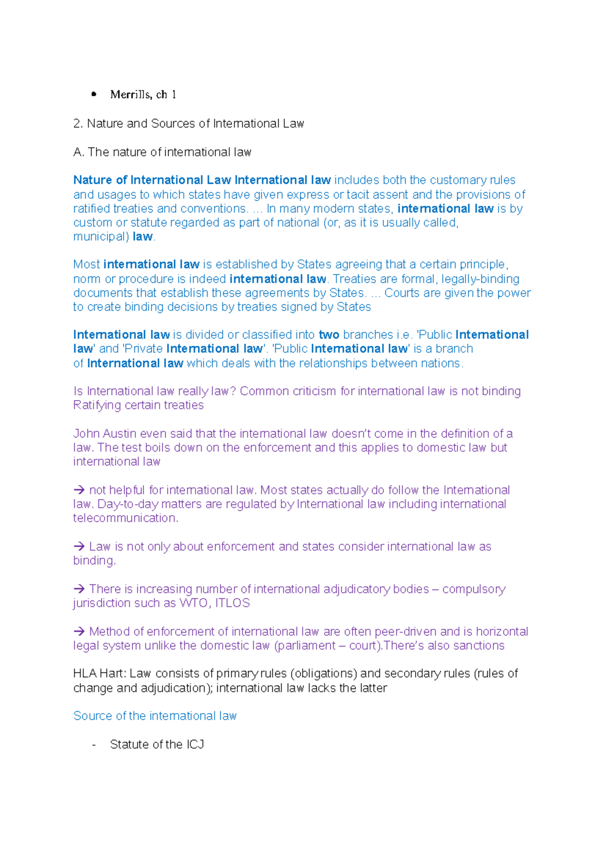 Week 5 - Lecture notes 5 - Merrills, ch 1 Nature and Sources of ...