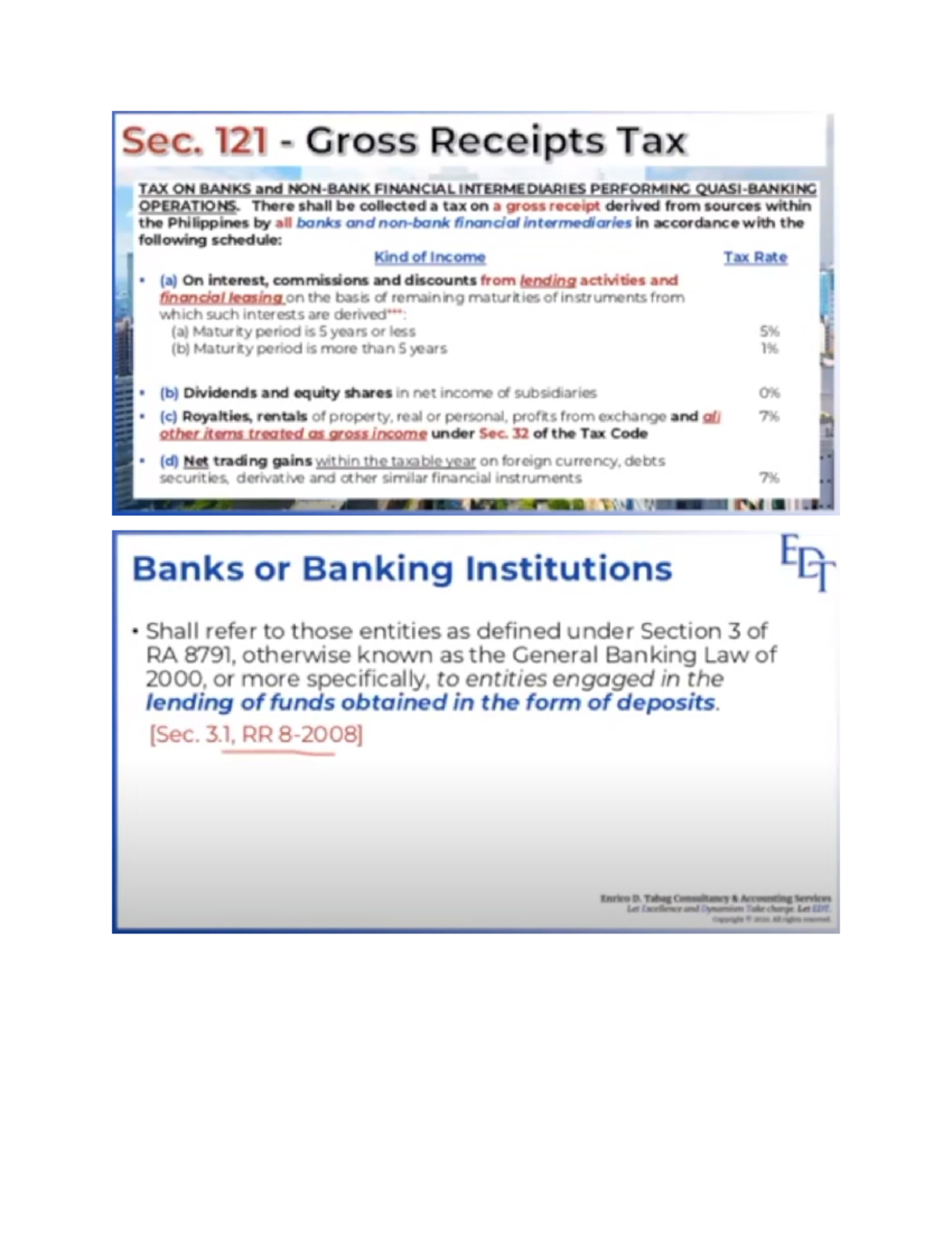 Gross Receipt Tax 123 Accountancy Studocu