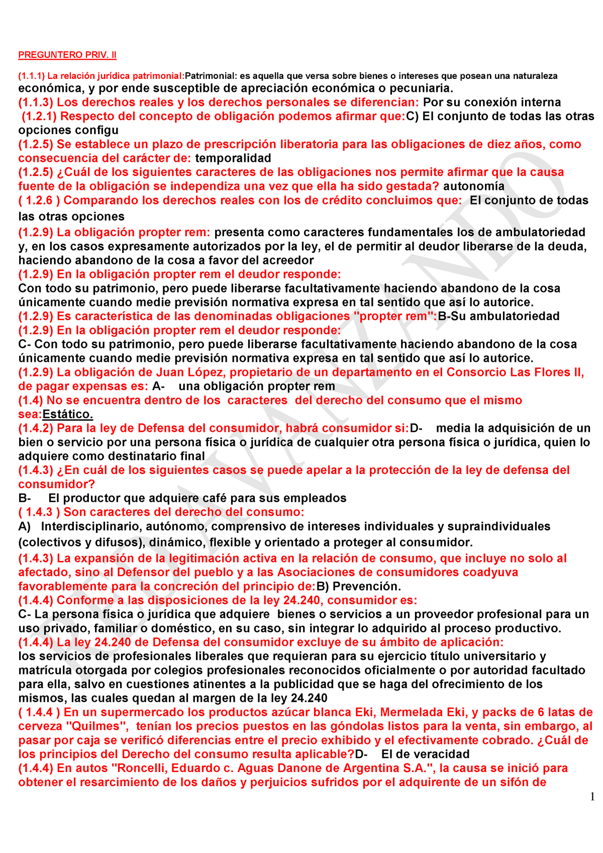 Examen 10 Agosto 2019, Preguntas Y Respuestas - PREGUNTERO PRIV. II (1. ...