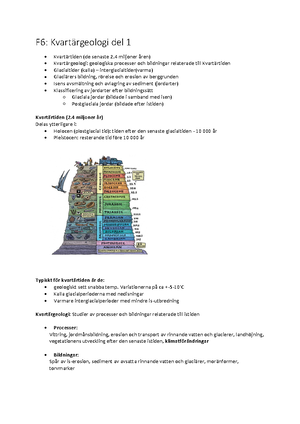 Föreläsningsanteckningar F3 Vittring- erosion och sedimentära bergarter ...