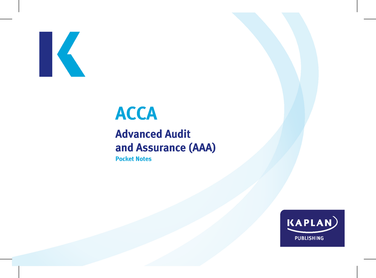 Look Inside Pocket Notes Acca Advanced Audit And Assurance - ACCA ...