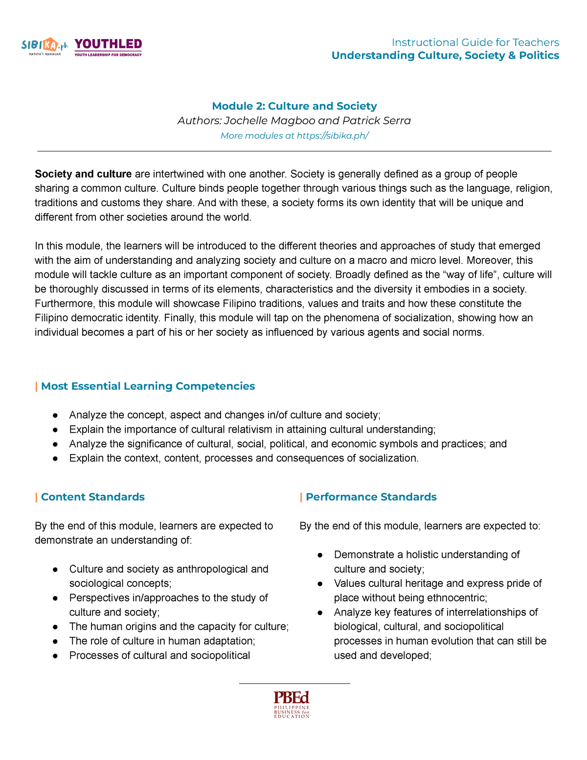 Module-2 Culture-and-Society - Understanding Culture, Society ...