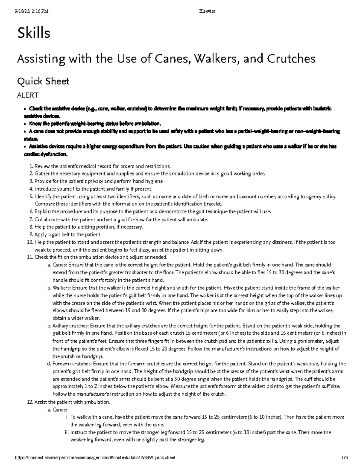 Elsevier - checklist - 9/18/23, 2:16 PM Elsevier - Studocu