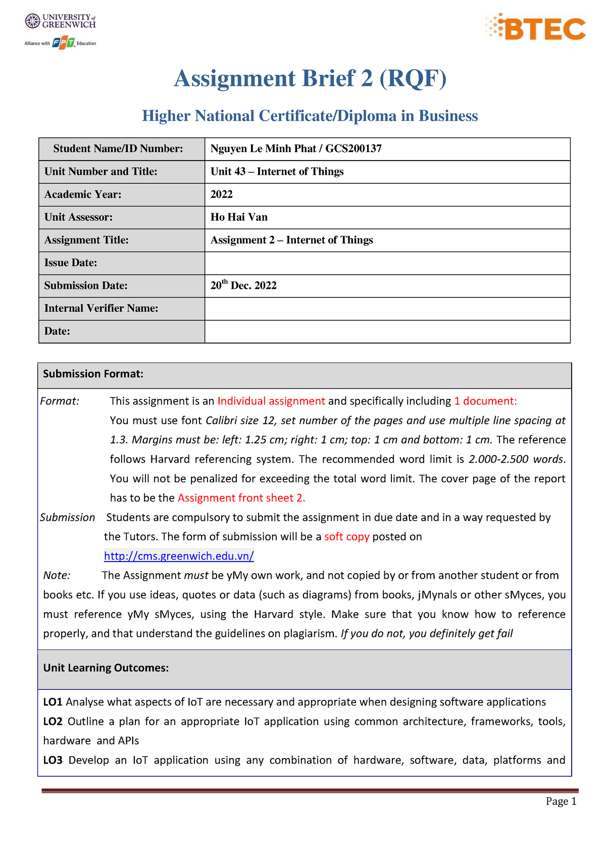 internet of things assignment 2