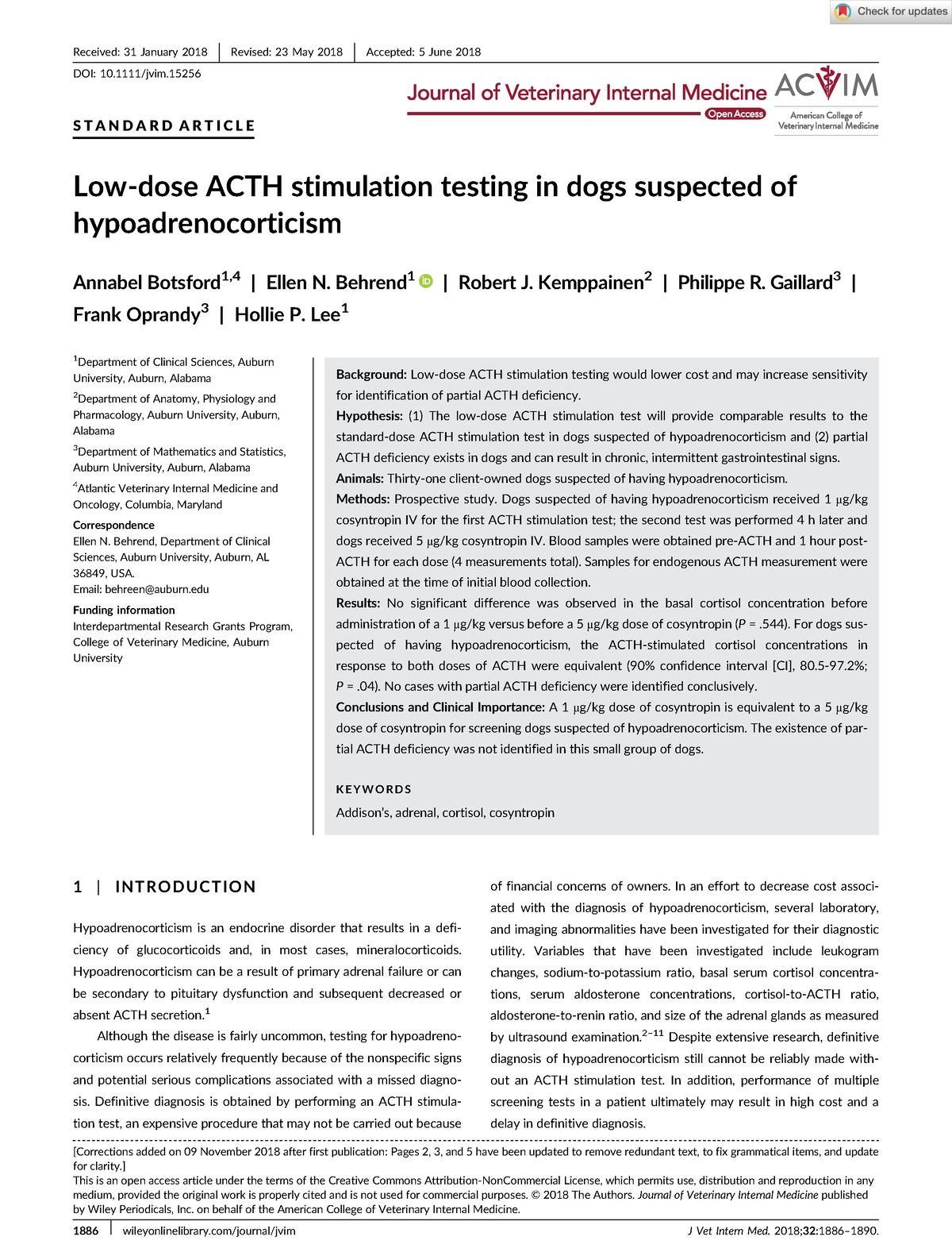 what is a acth stimulation test for dogs