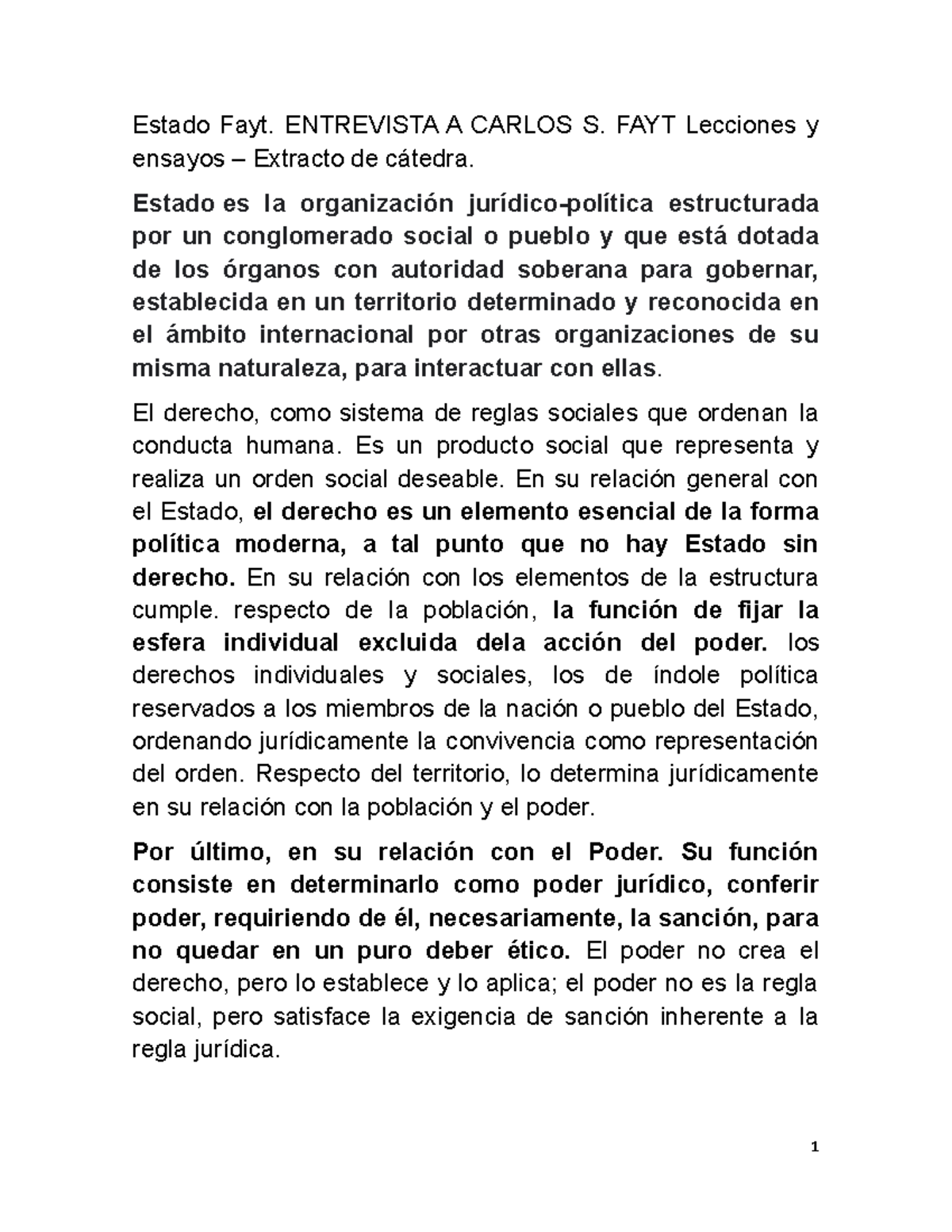 Estado Fayt - El poder , por el dr fayt - Estado Fayt. ENTREVISTA A ...