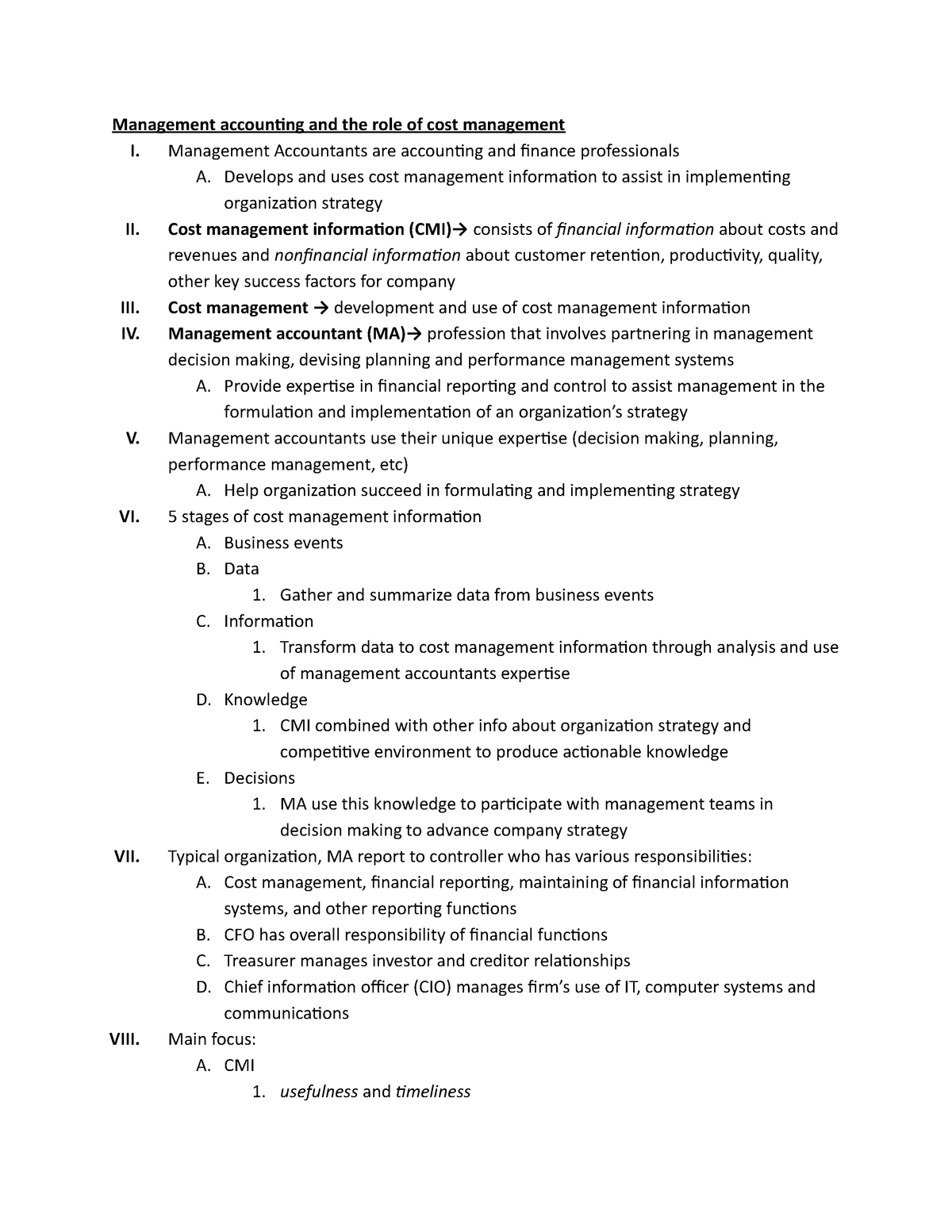 Chapter 1 Readings for the book - Management accounting and the role of ...