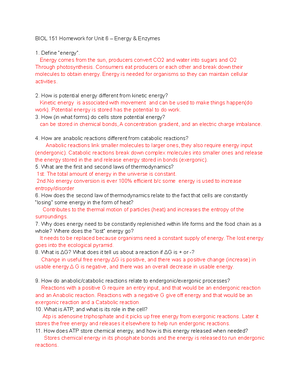 1 Outline - Chapter 1- Introduction Life- Chemical, Cellular, and ...