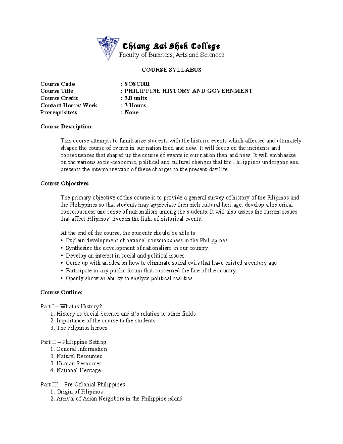 Sci 101 teaching science in the elementary grades - Chiang Kai Shek ...