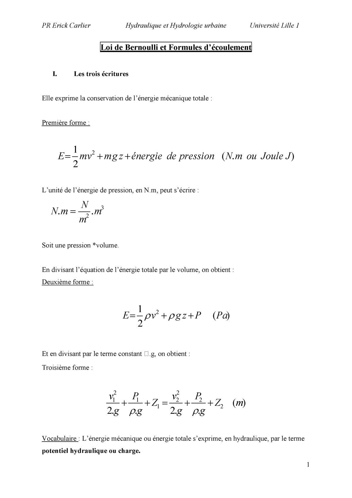 Mise à Jour 102+ Imagen La Formule De Bernoulli - Fr.thptnganamst.edu.vn