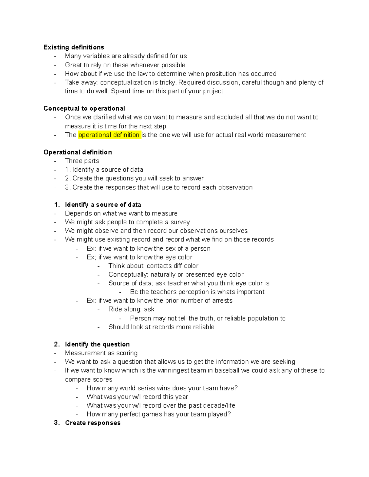 Chapter 5 3.2b operational definitions - Existing definitions - Many ...