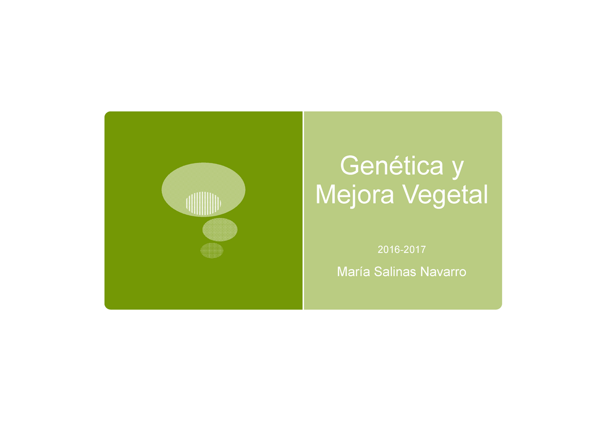 Tema 13 - Apuntes Tema 13 - Genética Y Mejora Vegetal 2016- María ...