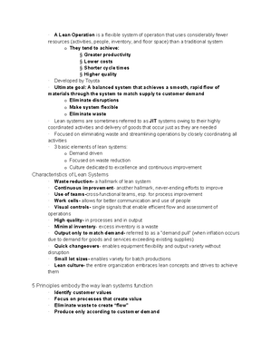 BUAD 306 Exam #2 Notes - Study Guide Chapter 19 - Linear Programming ...